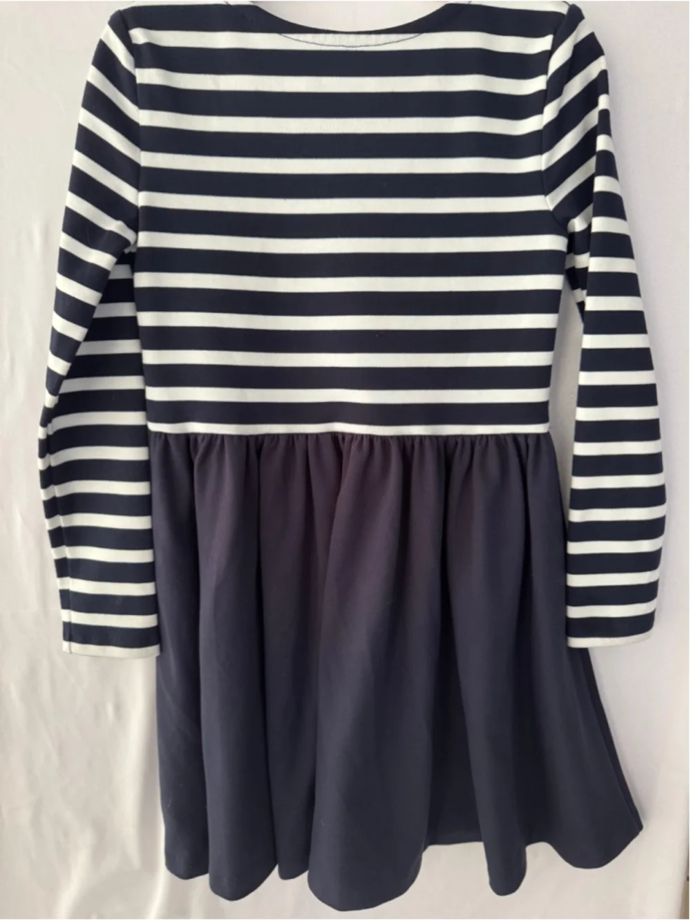 Polo Ralph Lauren girls navy and white striped dress